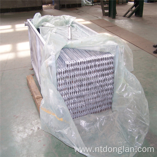 Oval fin tube with zinc coating for boiler